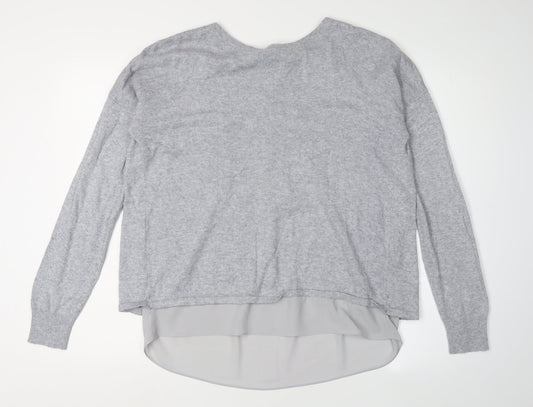 Womens UK Size 12 Marks and Spencer Grey Cardigan Jumper