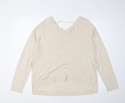 Womens UK Size 16 Marks and Spencer Beige Pullover Jumper