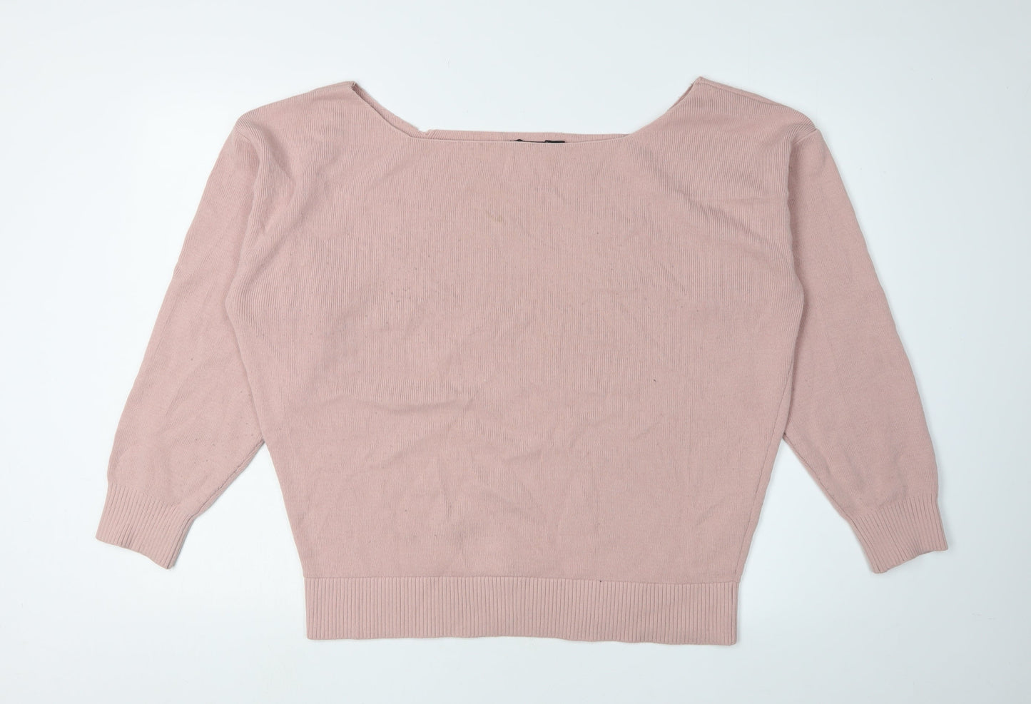 Womens UK Size L Nasty Gal Pink Pullover Jumper