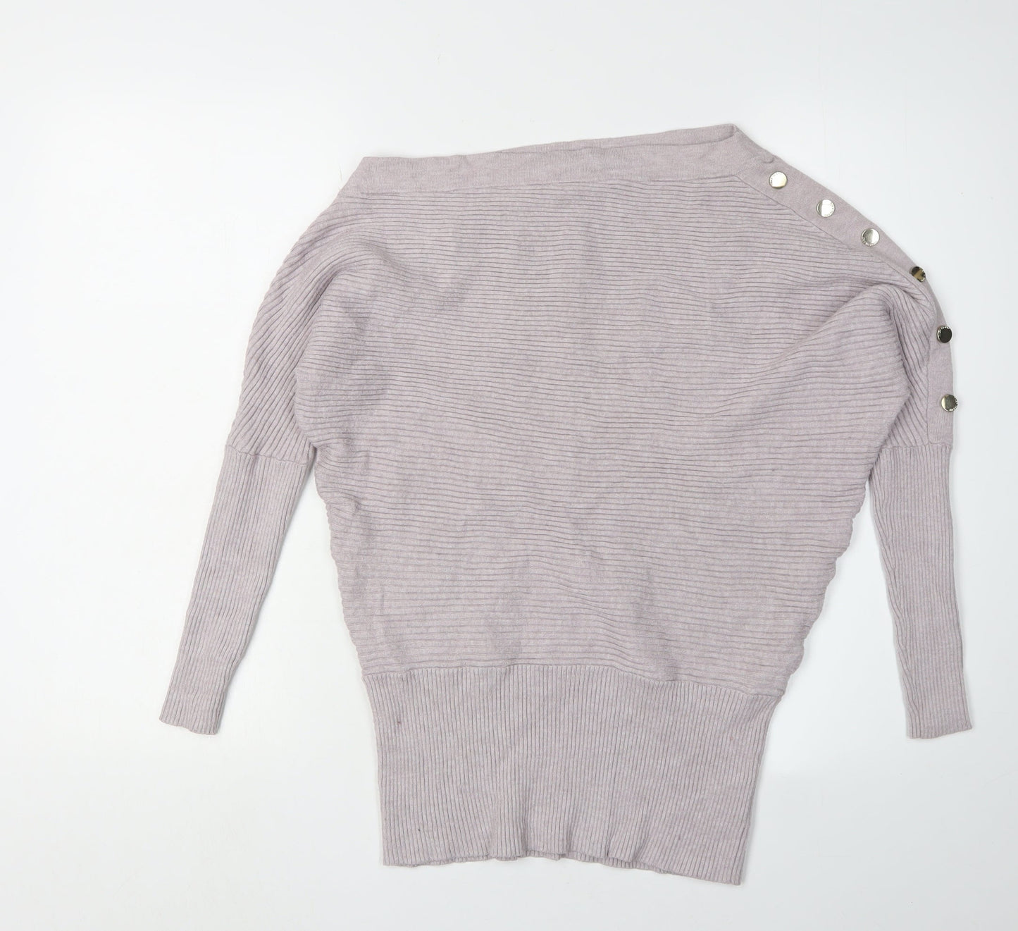 Womens UK Size S River Island Grey Pullover Jumper