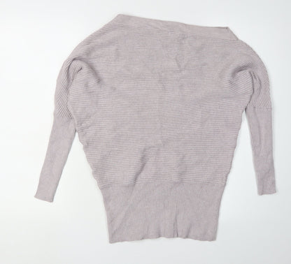 Womens UK Size S River Island Grey Pullover Jumper