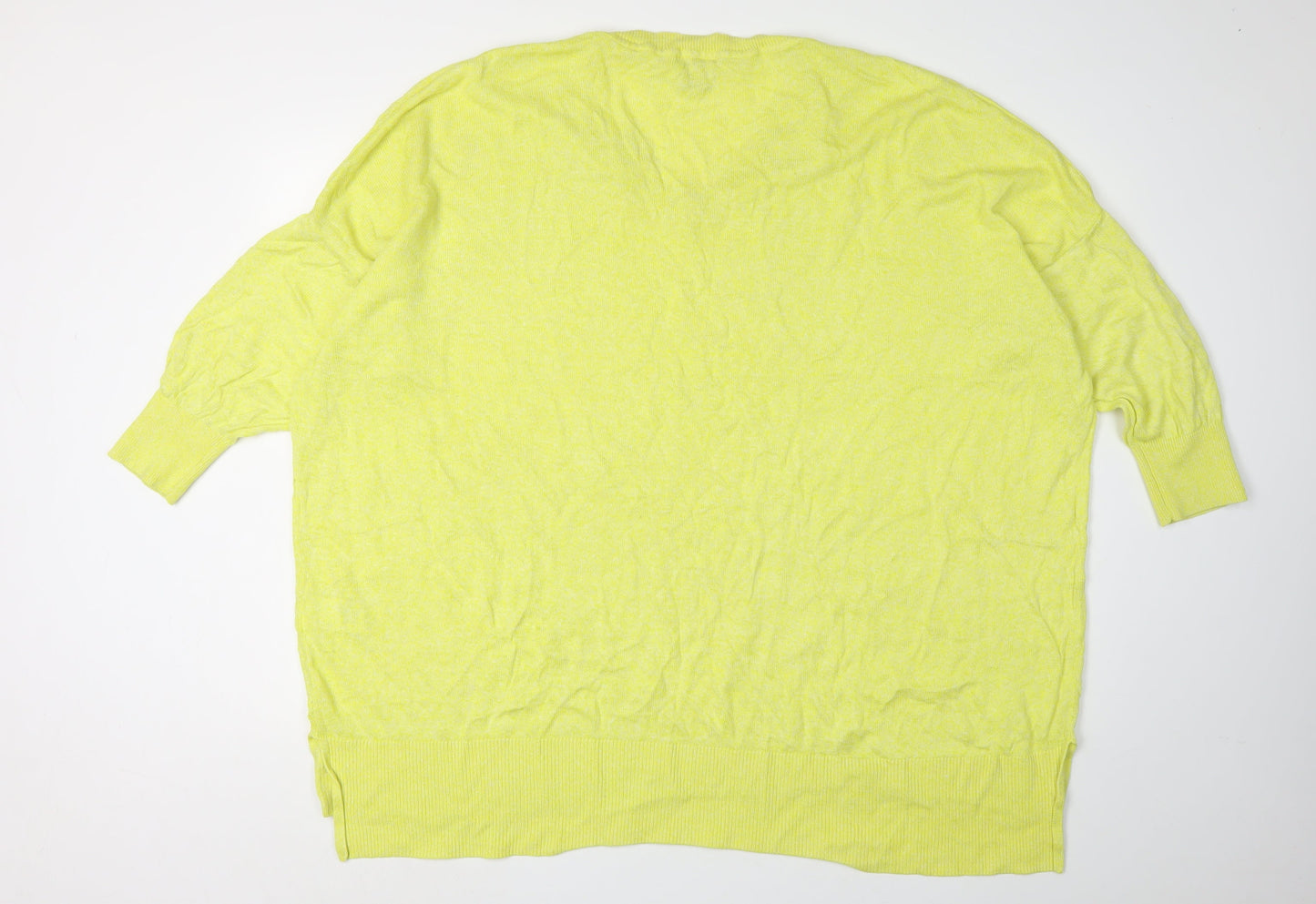 Womens UK Size 3XL H&M Yellow Pullover Jumper