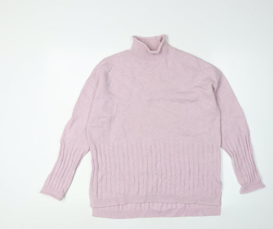 Womens UK Size S Marks and Spencer Pink Pullover Jumper