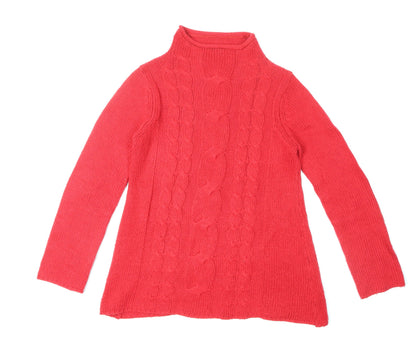 Womens UK Size L Gina Tricot Red Pullover Jumper
