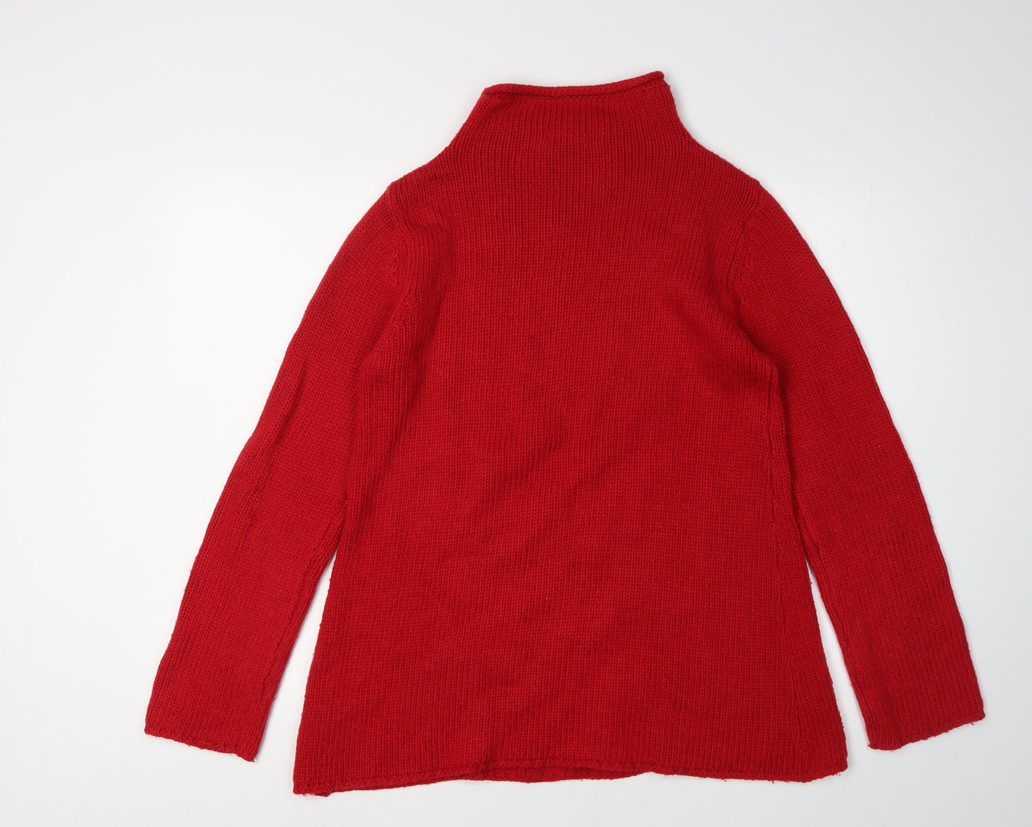 Womens UK Size L Gina Tricot Red Pullover Jumper