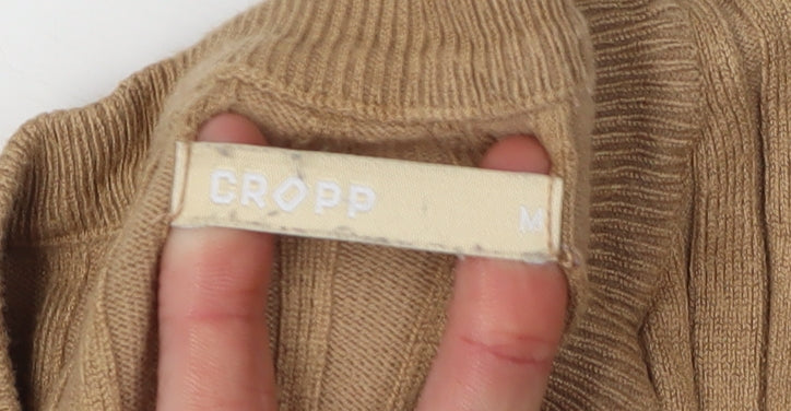 Cropp Women's Beige Jumper M, Crew Neck, Long Sleeve