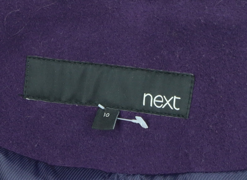 Next Women Purple Wool Overcoat Size 10