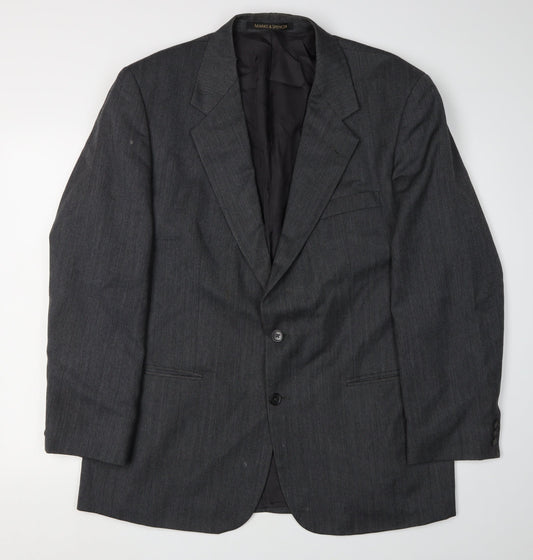Mens UK Size 44 Marks and Spencer Regular Grey Suit Jacket