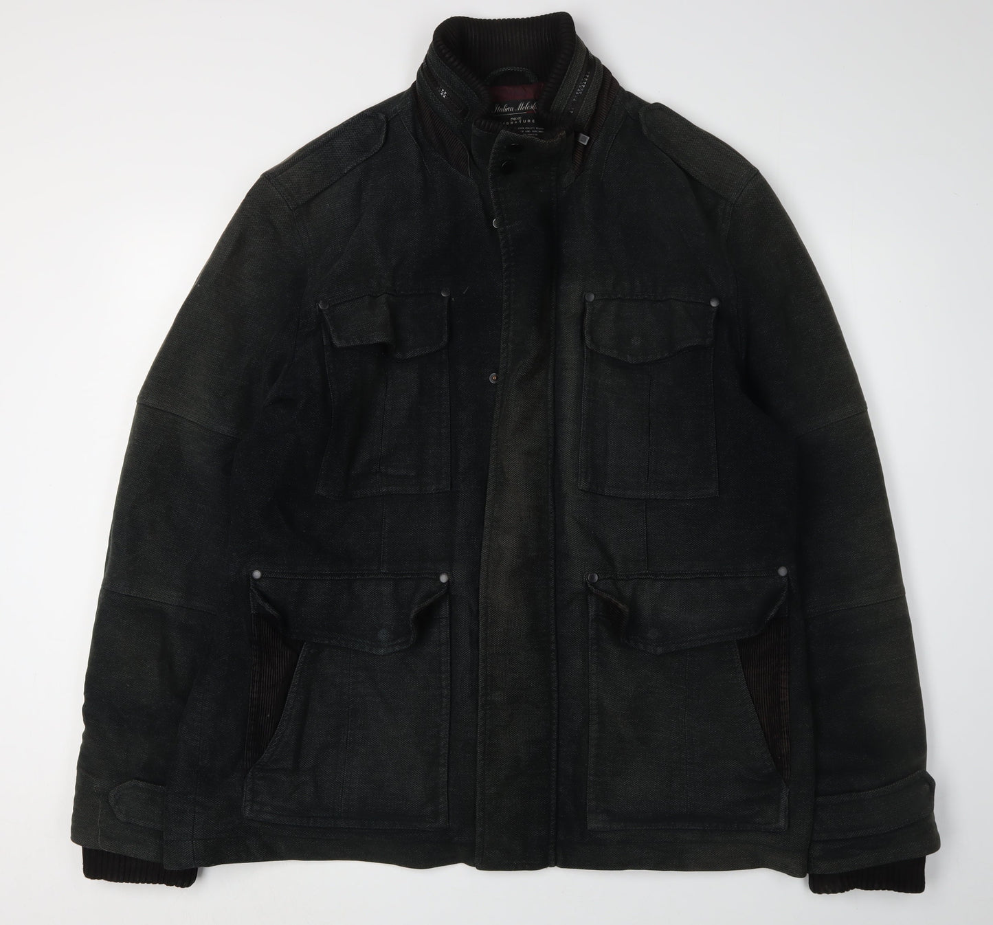 Mens UK Size XL NEXT Black Military Jacket