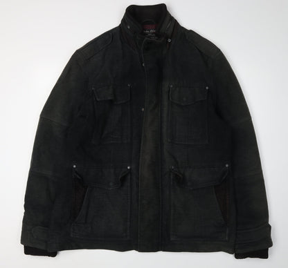 Mens UK Size XL NEXT Black Military Jacket