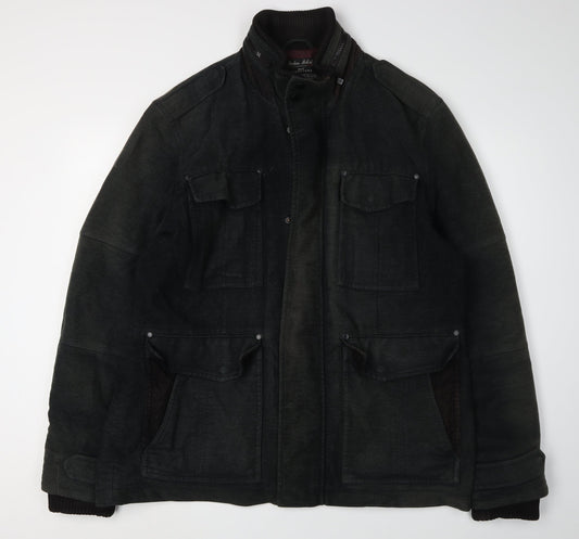 Mens UK Size XL NEXT Black Military Jacket