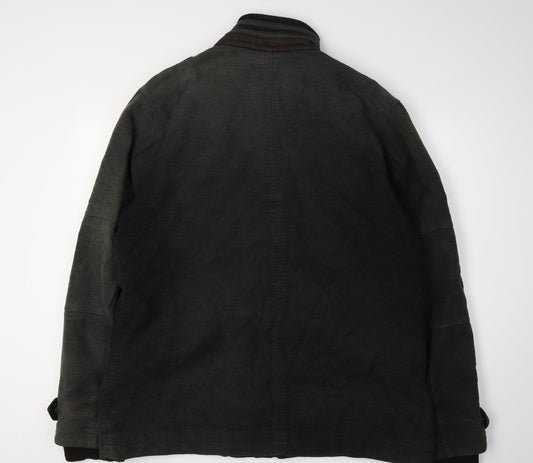 Mens UK Size XL NEXT Black Military Jacket
