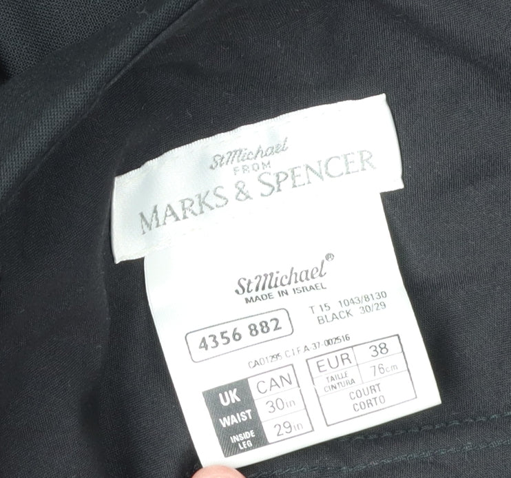 Marks and Spencer Men's Black Dress Pants, M, Excellent