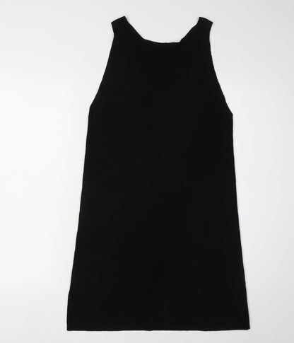 Artigiano Women's Black Midi Sleeveless Slip Dress Size 10