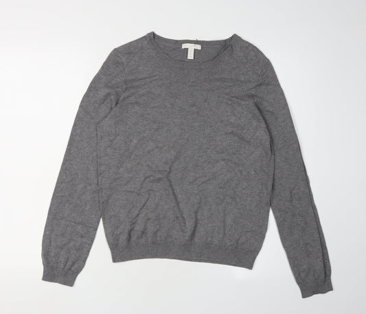 Womens UK Size M H&M Grey Pullover Jumper