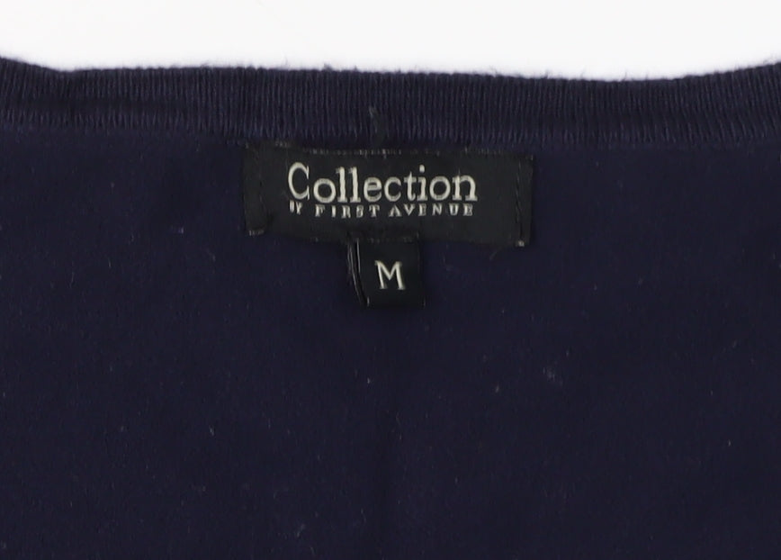 Collection by First Avenue Women's Blue Wrap Jumper, Size M