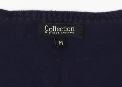 Collection by First Avenue Women's Blue Wrap Jumper, Size M