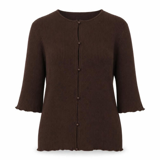 Womens UK Size 12 ASOS Brown Cardigan Jumper