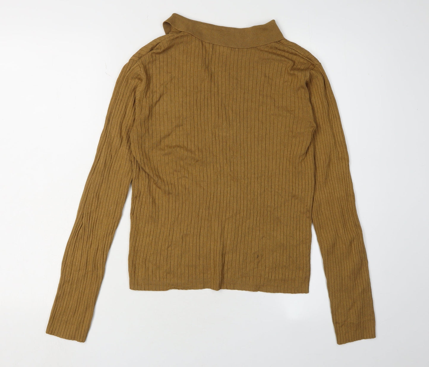 JDY Women's Brown V-Neck Pullover Jumper, M