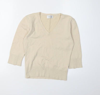 Womens UK Size 12 Topshop Beige Basic Sweater