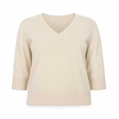 Womens UK Size 12 Topshop Beige Basic Sweater