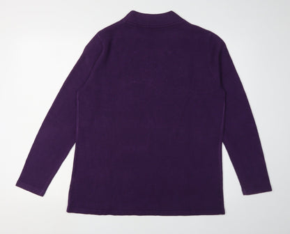 Damart Women's Purple High Neck Pullover Jumper L