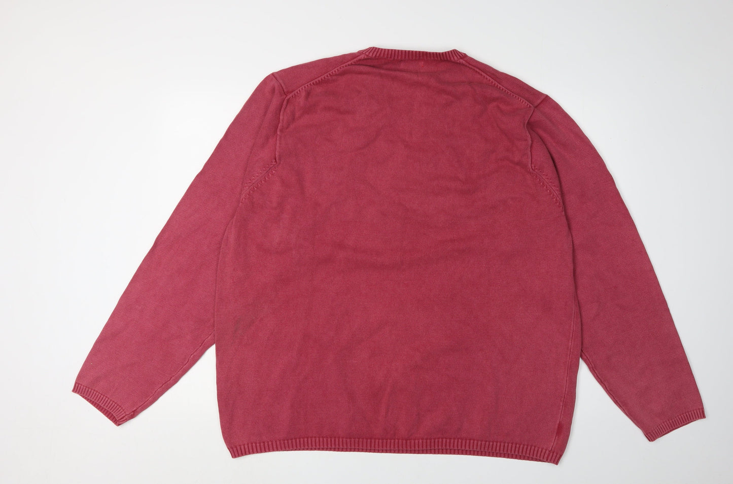 Izod Men's Red V-Neck Pullover Jumper, 2XL