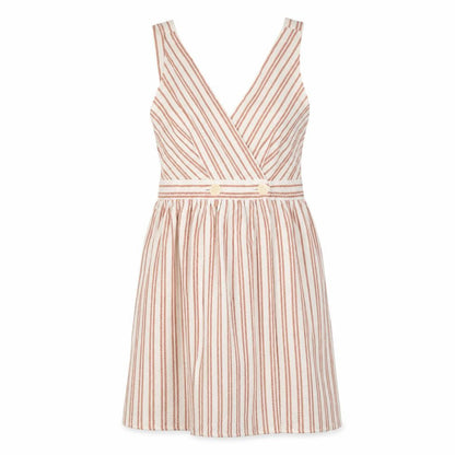 Zara Women's Multicoloured Striped Pinafore Dress Size 10