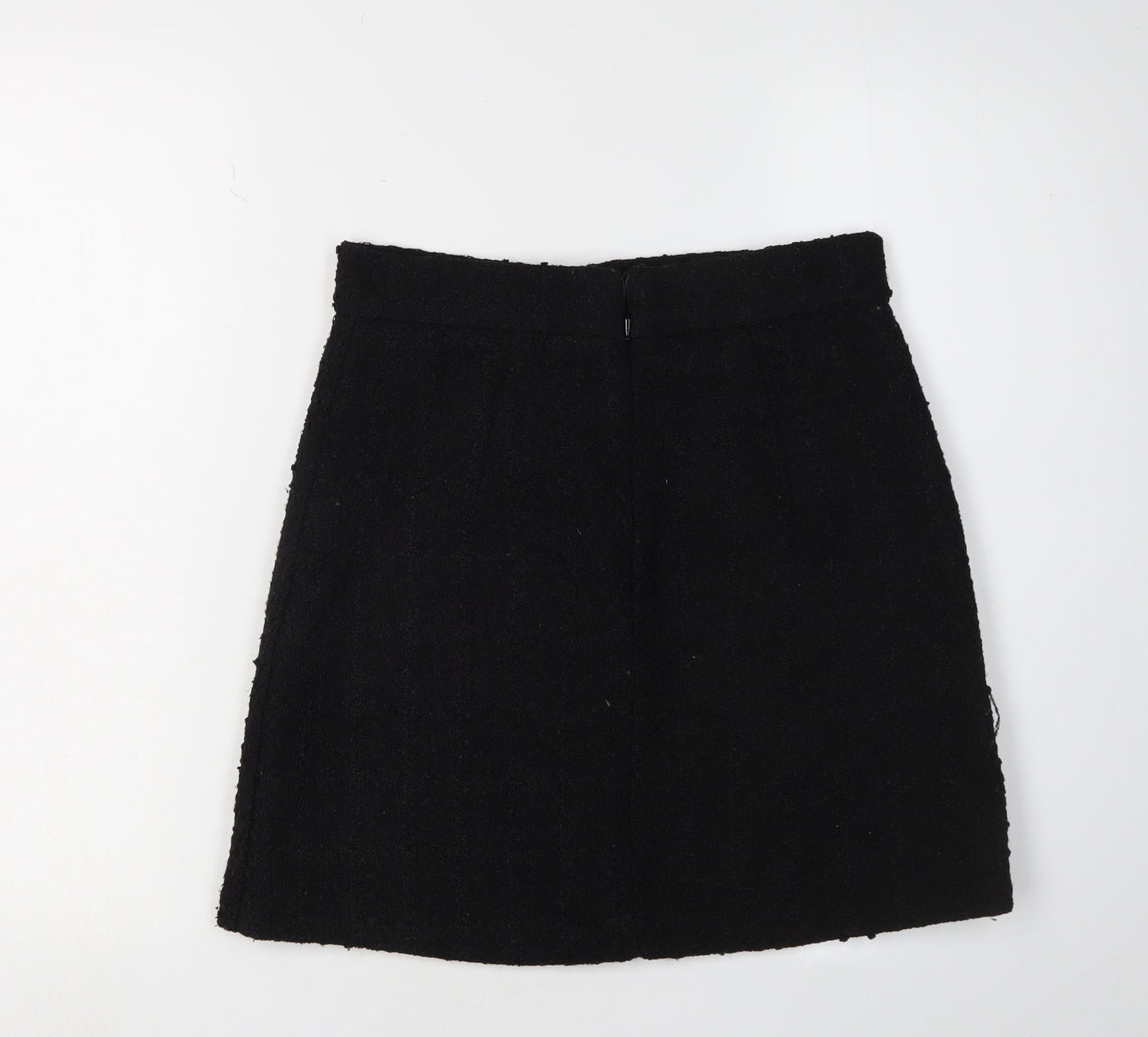 H&M Women's Black Buttoned Pencil Skirt Size 10
