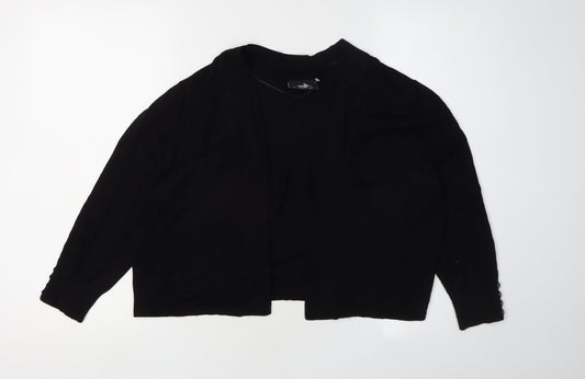 Womens UK Size M Wallis Black Cardigan Jumper