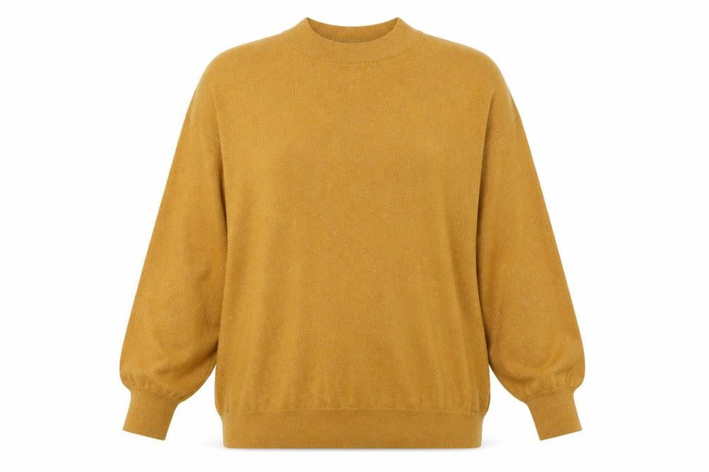 Womens UK Size L Marks and Spencer Gold Pullover Jumper