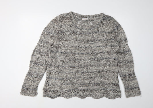 Womens UK Size 14 Marks and Spencer Grey Pullover Jumper