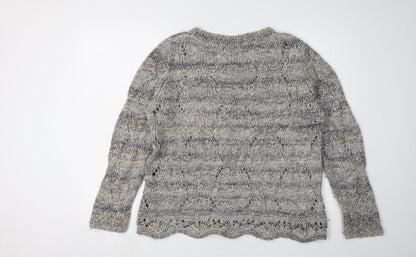 Womens UK Size 14 Marks and Spencer Grey Pullover Jumper