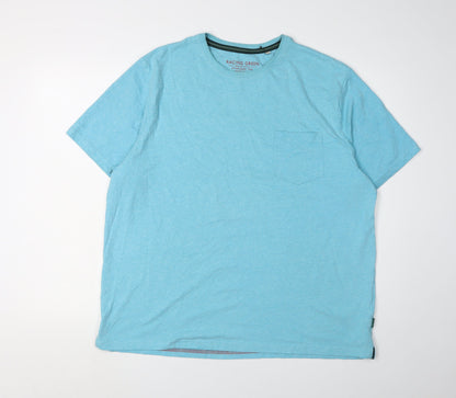 Racing Green Men's Blue XL Cotton Blend T-Shirt