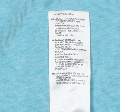 Racing Green Men's Blue XL Cotton Blend T-Shirt