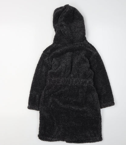 Manchester City Boys Black Robe, Hooded 4-5Y Polyester