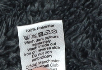 Manchester City Boys Black Robe, Hooded 4-5Y Polyester
