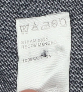 Marks and Spencer Men's Grey Polo, Medium, Short Sleeve