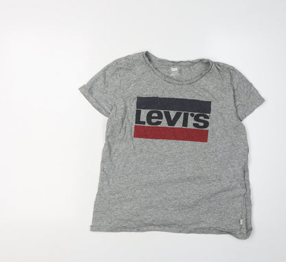 Unisex Adults UK Size M Levi's Grey Basic T-Shirt