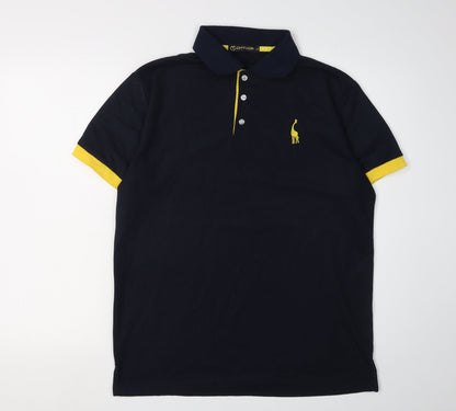 GHYUGR Men's Blue Polo, Size L