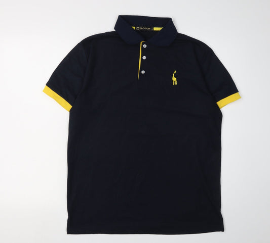GHYUGR Men's Blue Polo, Size L