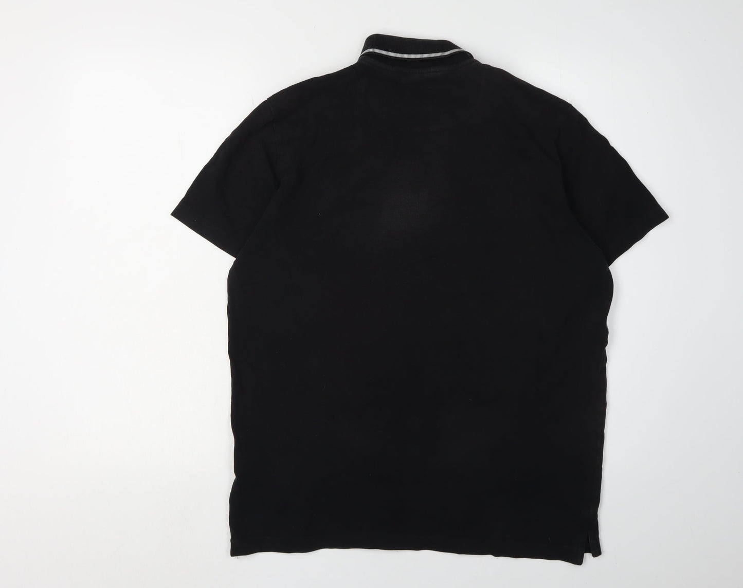 Pierre Cardin Men's Black Colourblock Polo Shirt M