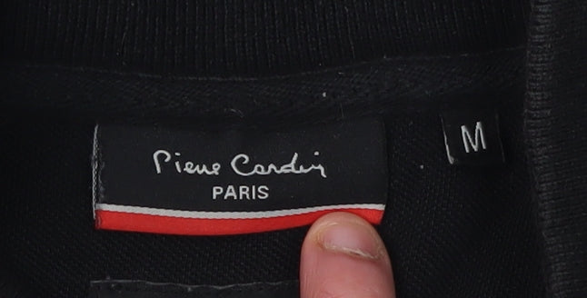 Pierre Cardin Men's Black Colourblock Polo Shirt M