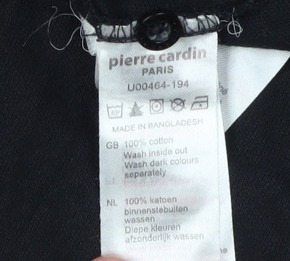 Pierre Cardin Men's Black Colourblock Polo Shirt M