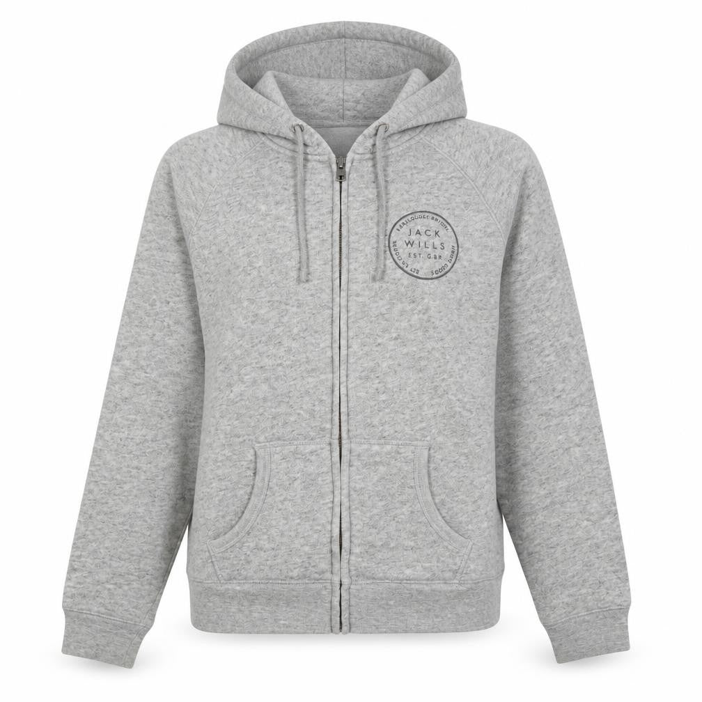 Womens UK Size 12 Jack Wills Grey Full Zip Hoodie