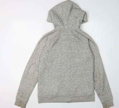 Womens UK Size 12 Jack Wills Grey Full Zip Hoodie