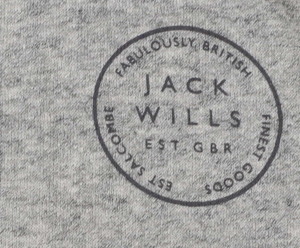 Womens UK Size 12 Jack Wills Grey Full Zip Hoodie