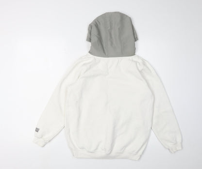 Holyfield Boys White Pullover Hoodie, Size S, Casual Style