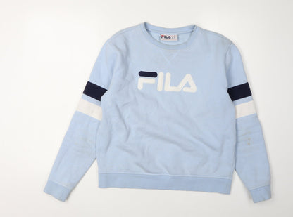 Fila Blue Unisex Adults M Logo Sweatshirt