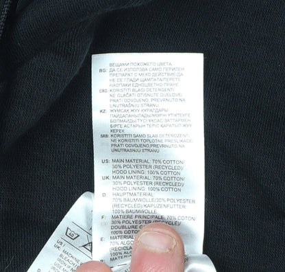 Adidas Black Hoodie, Unisex Large, Sports Casual